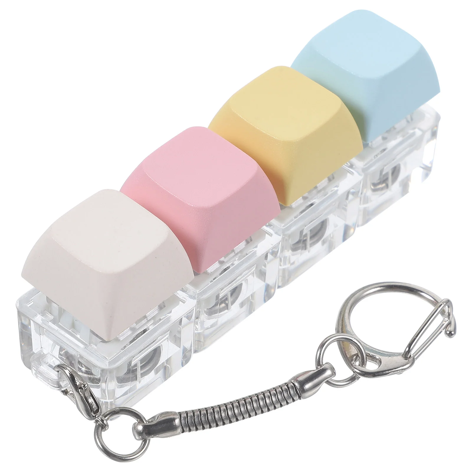 

Keyboard Key Chain Ornament Keyboard Key Pendant Finger Keyboard Pendant with LED Light