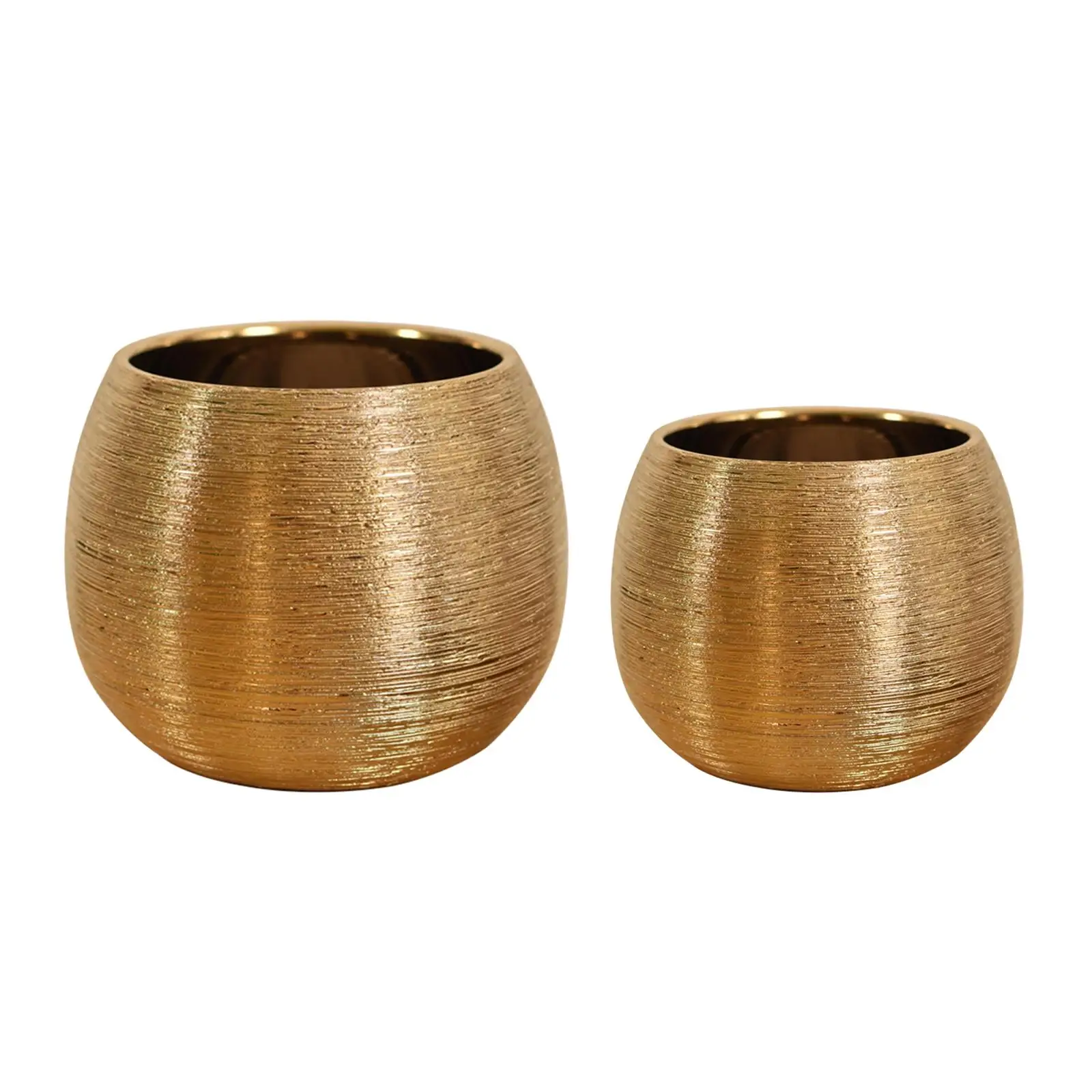 Modern Ceramic Plant Pots Bowl Containers Round Flower Vase for Meeting Room Bedroom Indoor Outdoor Decorative Decoration - 2