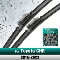 Silicone & rubber  Front Wiper Blades Set For Toyota C-HR / CHR 2016 - 2023 Windshield Windscreen Window Brush 26"+16" 1