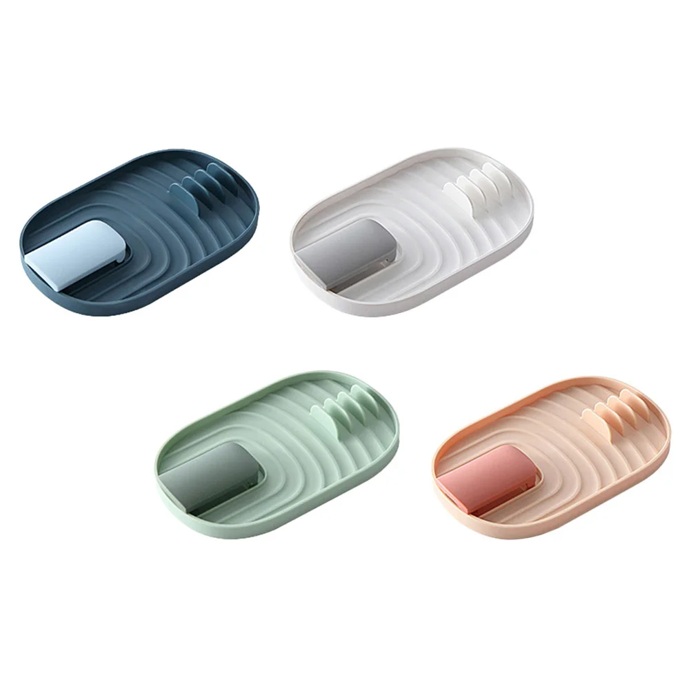 

4 Pcs Shelf Chopstick Rest Kitchen Utensil Holder Hammock Stand Pot Cover Lid Pp Cookware
