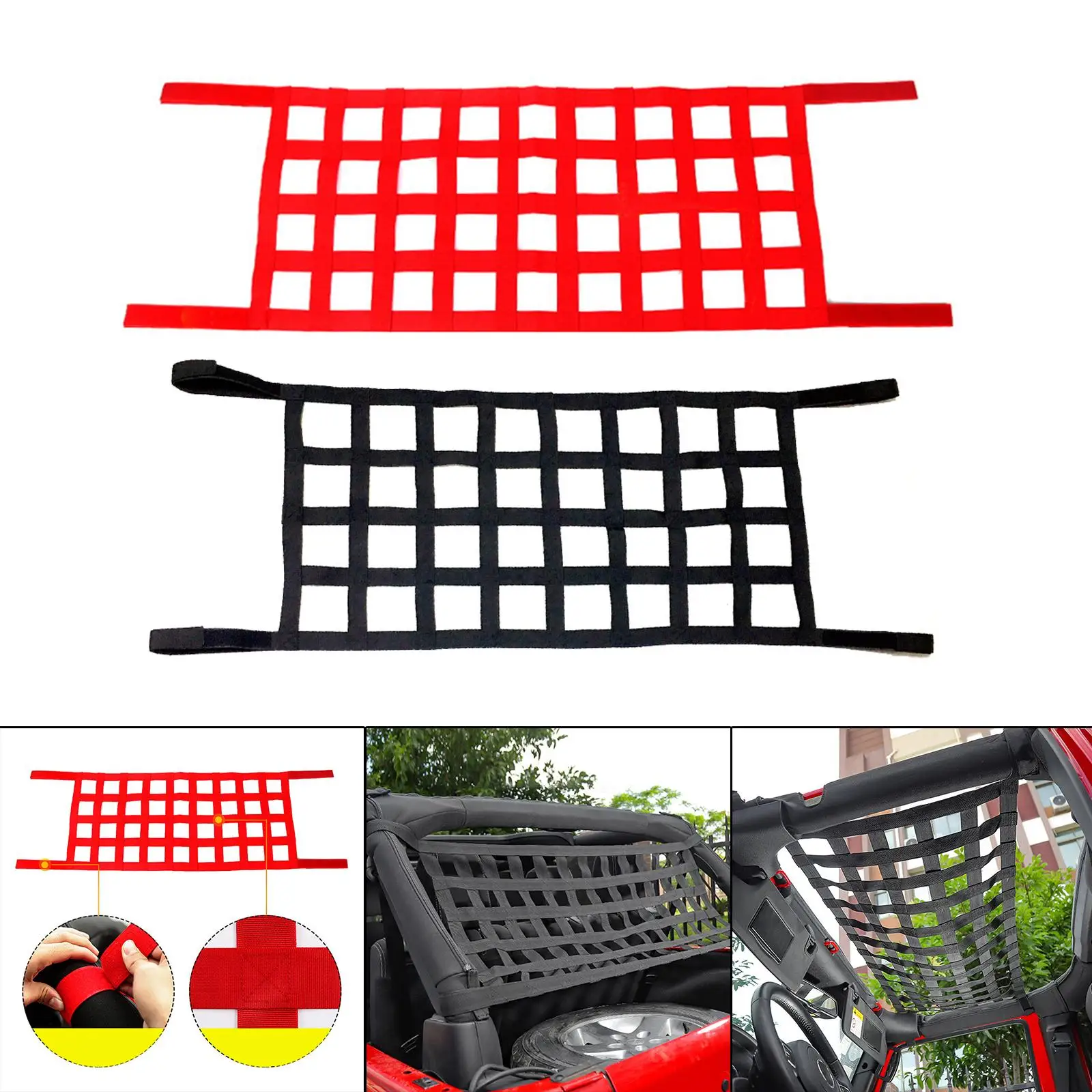 Auto Hammock/ Interior Parts/ Car Accessories/ Multifunction /Organizer Mesh for JL Jlu 1987-2019