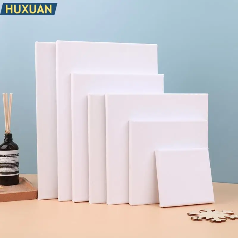 White Blank Square Artist Canvas custom painting canvas painting canvas painting canvas board For Oil Painting On Canvas Acrylic Watercolor Oil Paint With Wood Frame As Primer