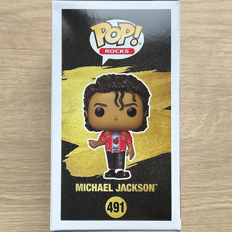 Funko Pop Rocks Michael Jackson Beat It Action Doll Model #491 Vinyl Sculpture Dolls Limited Edition Collection Fan Gifts