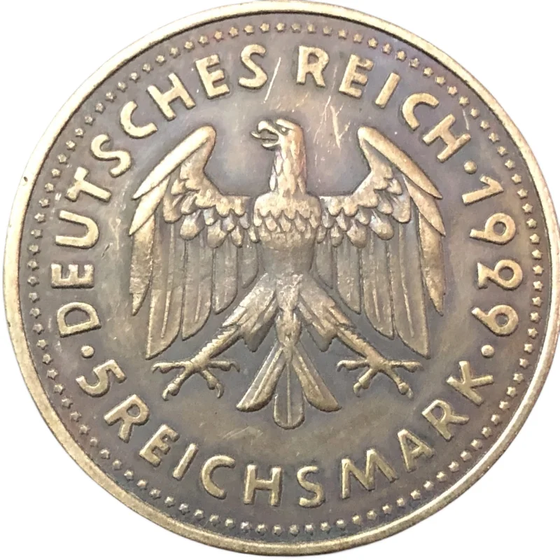1929 Germania 5 Reichsmark Zeppelin; Modello Di Sciopero