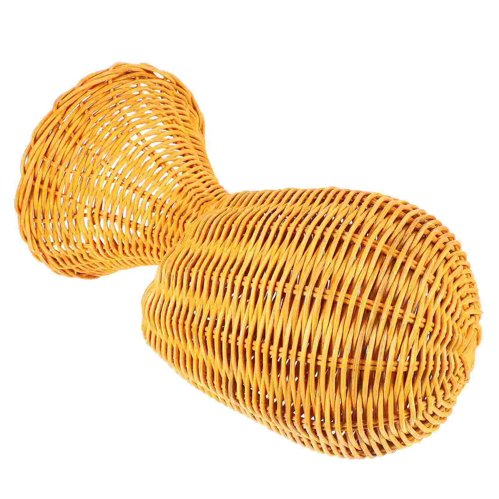 Rattan Hat Display Stand Mannequin Model Head Container Beige Cap Holder Stands Carrier for Travel Baby 5