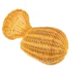 Rattan Hat Display Stand Mannequin Model Head Container Beige Cap Holder Stands Carrier for Travel Baby 5