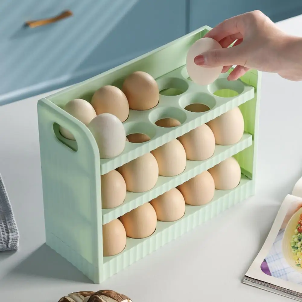 Egg Storage Rack Box Useful Creative Eggs Storage Box Washable Egg Storage Rack Large Capacity