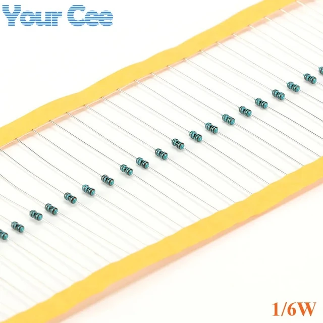Sourcing Map 30pz Resistori A Pellicola Metallica 51 Ohm Da 2W 1% Tolleranze 5 Bande Colore