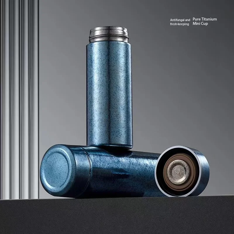 300ml titanium alloy thermos for portable camping insulated mini water bottle with Lid Portable Sports Bottle sports water bottle portable water bottle