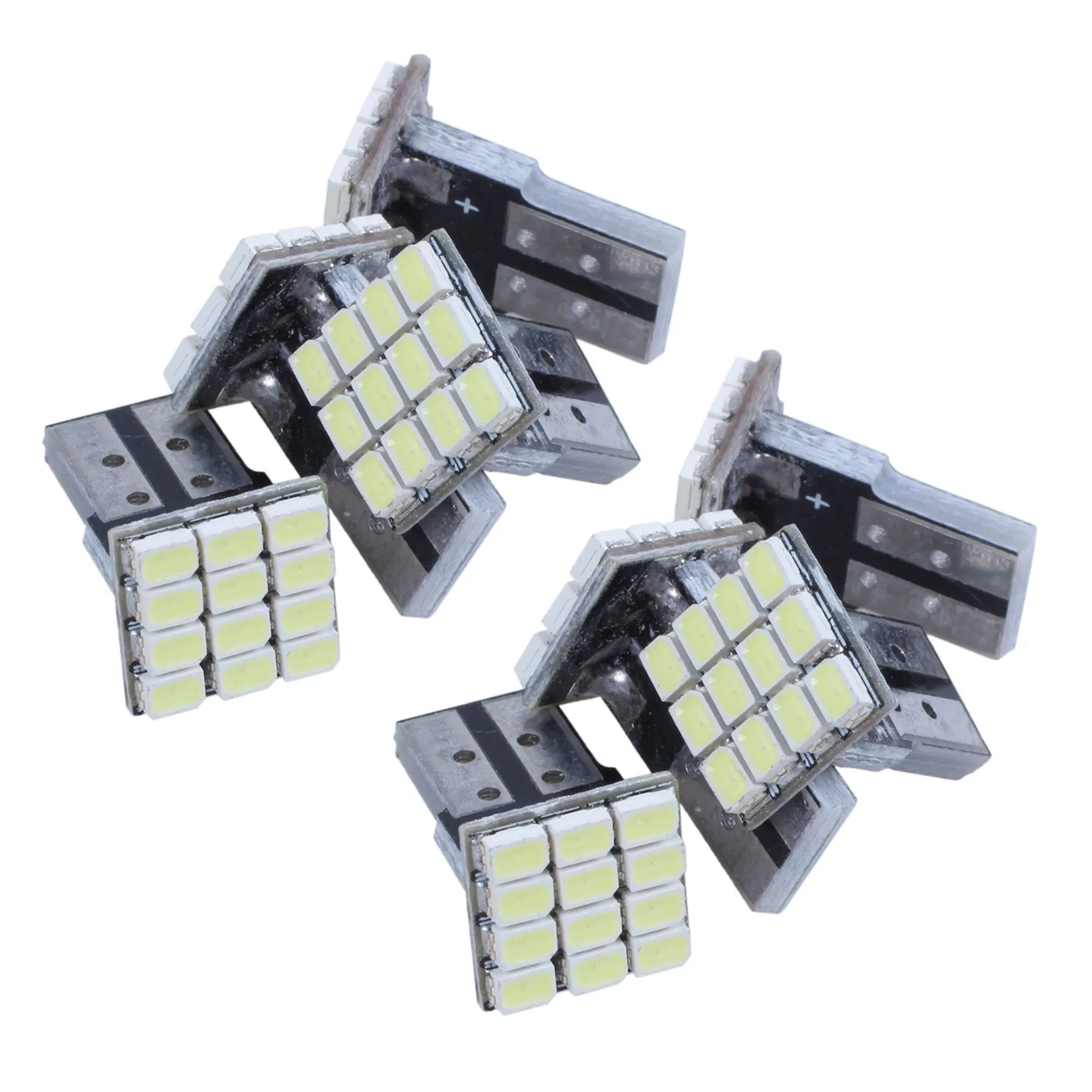 T10 W5W Bianco Canbus 1206 12-Smd Led 12V Lampadina X8