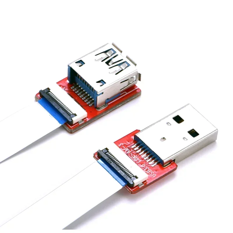 FFC 5Gbps USB 3.0 남성-여성 연장 리본 케이블 90도 FPV 슬림 플랫 소프트 유연한 FPC 충전 FPV 브러시리스 핸드헬드 짐벌