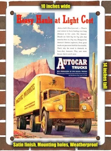 

Металлический знак-1946 для грузовиков с самолетом для тяжелых грузовиков-10x14 дюймов