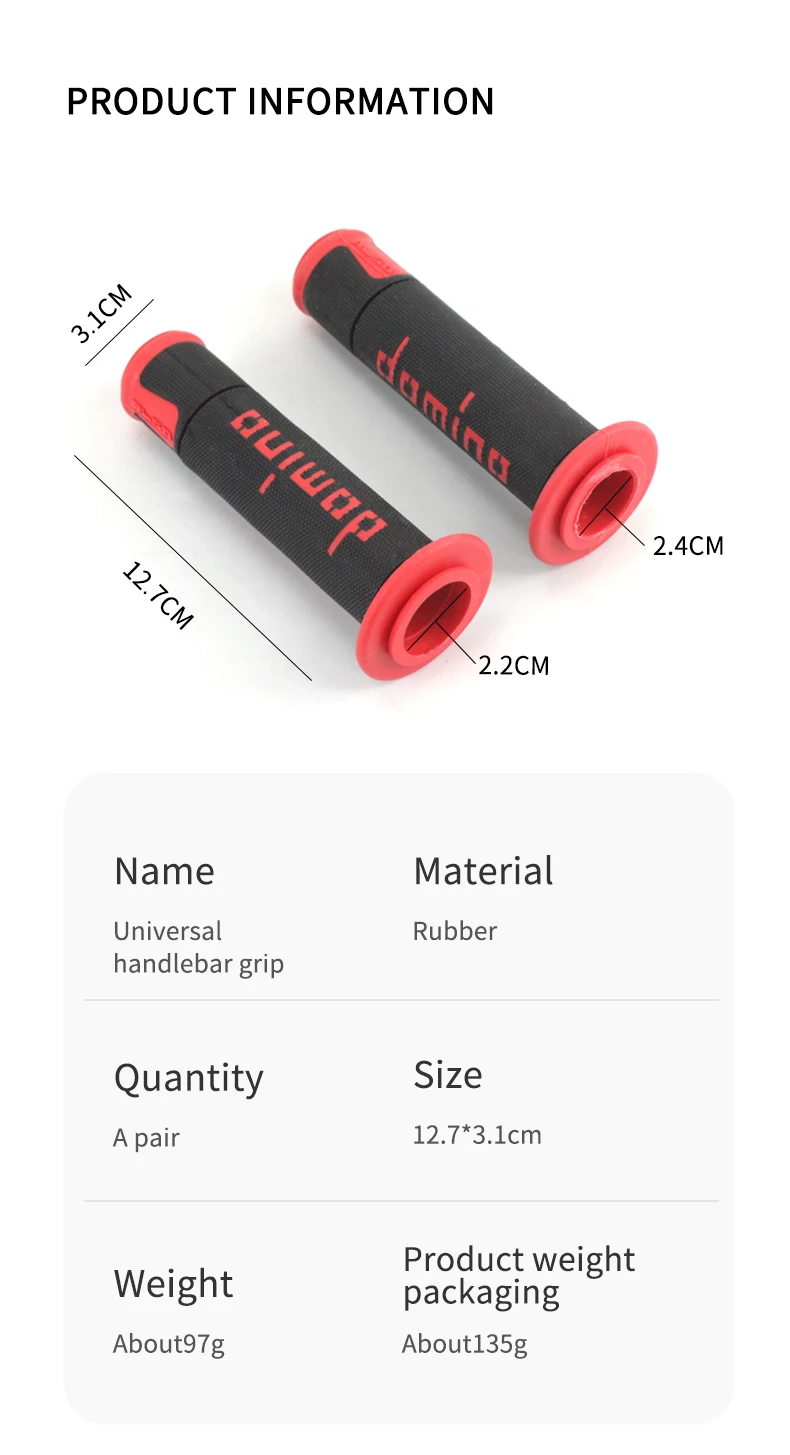 Asennetut geelillä varustetut kahvat moottoripyörän ohjaustangoissa