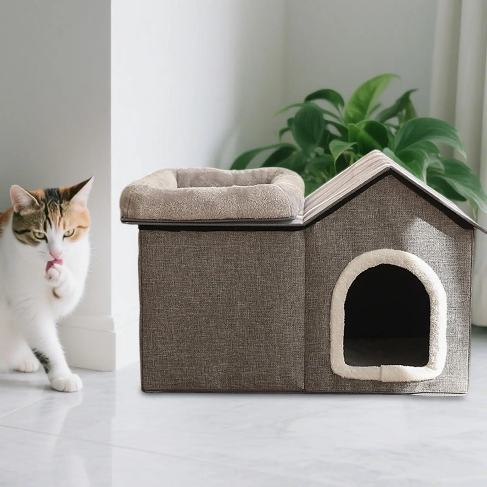 Cat House for Indoor Cats Multifunctional Comfortable Cat Bed for Small Cat