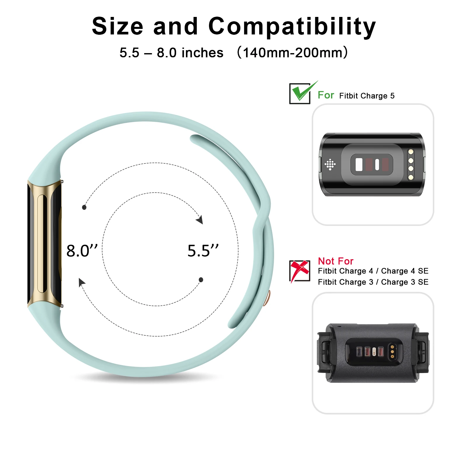 Silicone Sport Strap Replacement for Smartwatch Accessories