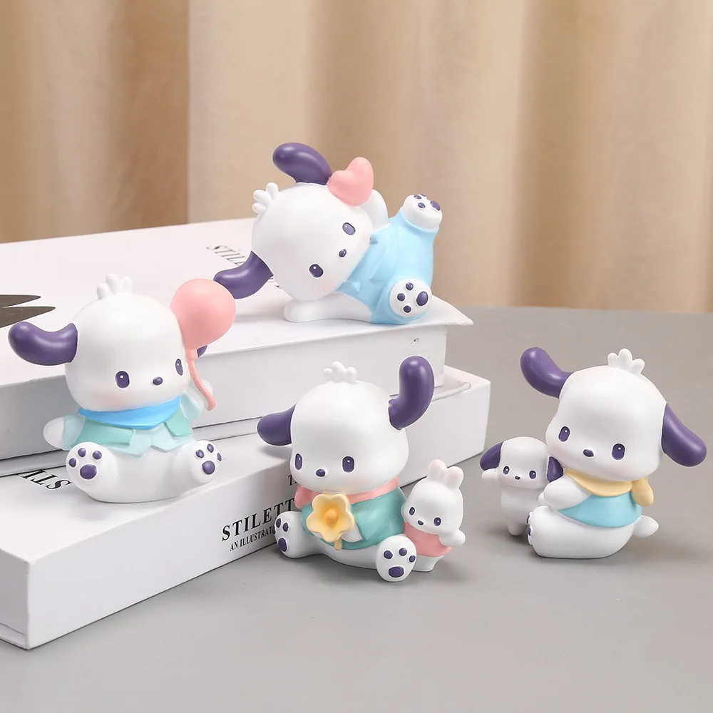 

2023 Kawaii Anime Kuromi Car Accessories Cute Cartoon Pochacco Doll Auto Center Console Decoration Boys Girls Home Ornament Gift