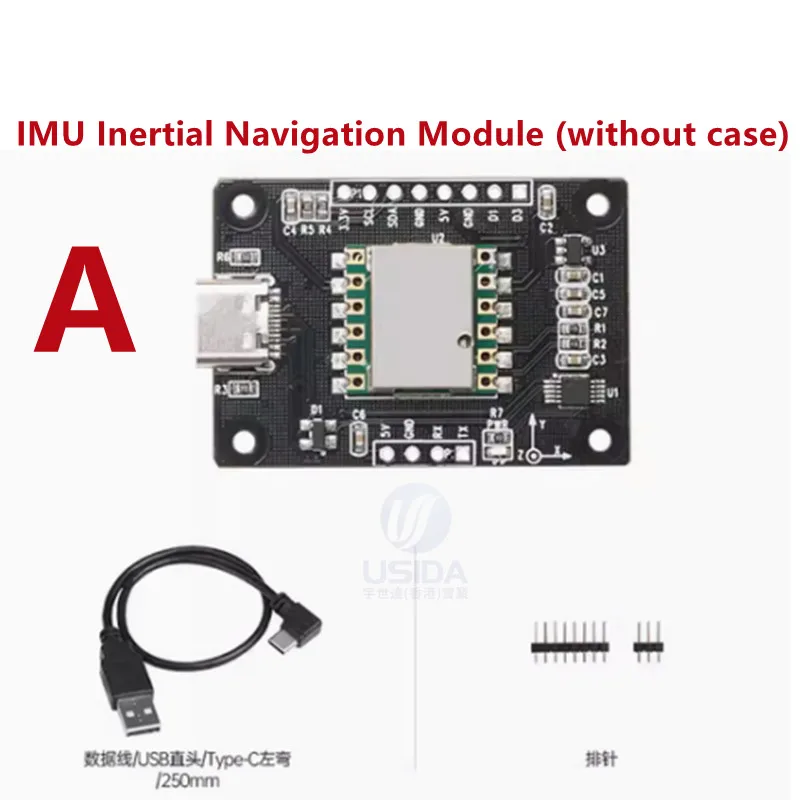 IMU 관성 항법 모듈 ROS 로봇, MEMS USB 자력계, 10 축 AHRS 자이로스코프 자세 센서, 1 개 