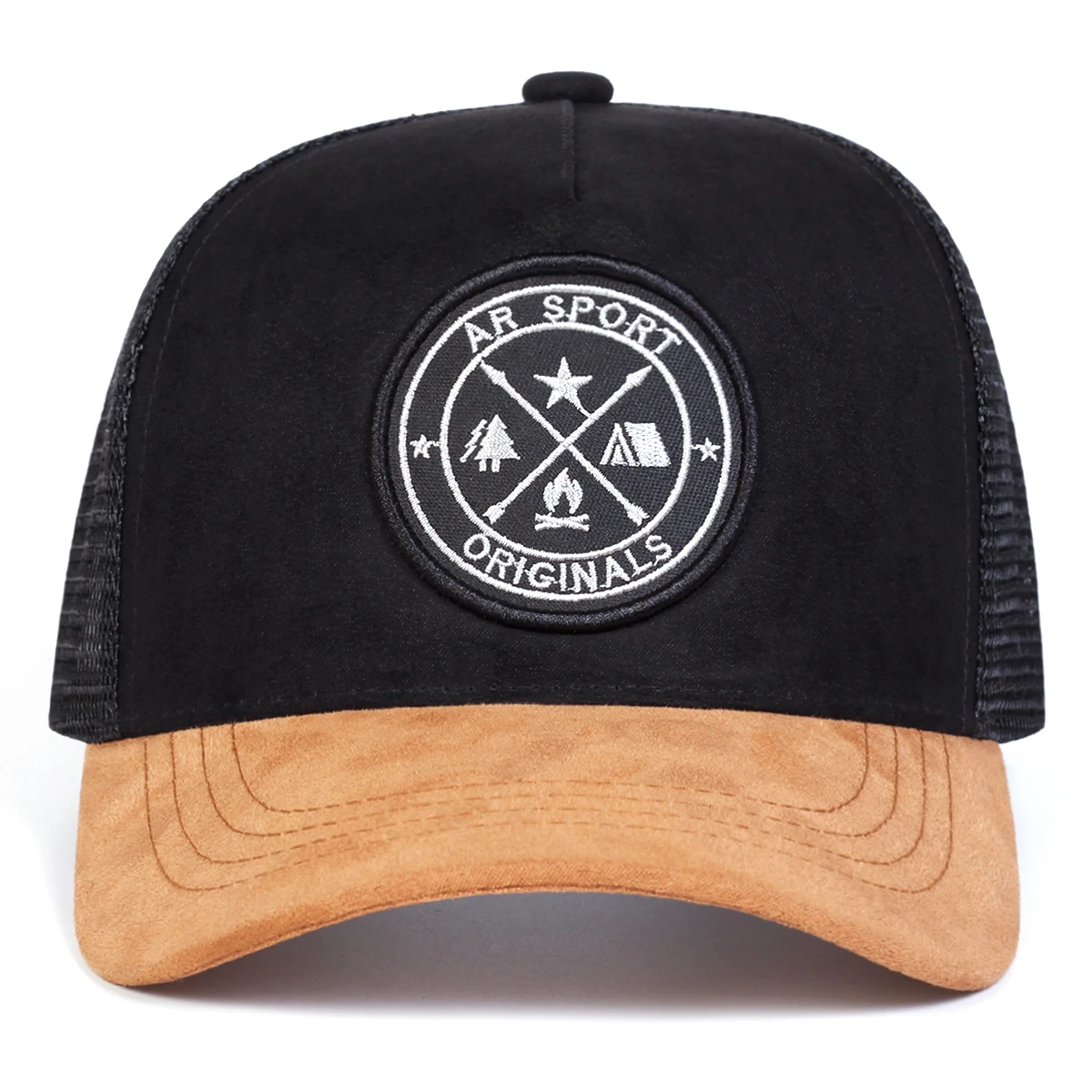 Unisex AR SPORT Baseballkappen mit Buchstabenstickerei, Frühling, Sommer, Outdoor, verstellbare Freizeithüte, Sonnenschutzhut, Sportkappe – Detail 6