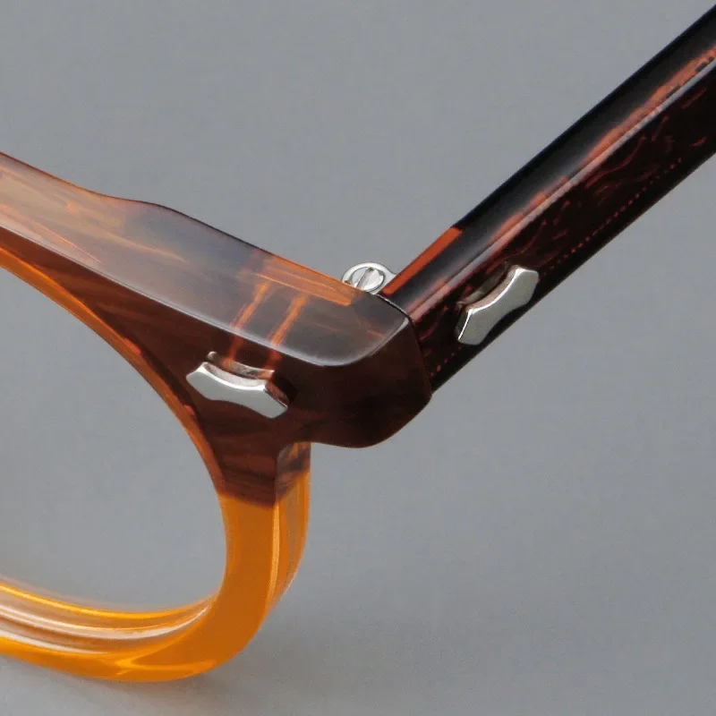 Men's Eyeglasses Frame Women Unisex Anti-Blue Light Acetate Glasses Clear Lens Brand Designer Computer Optical Vintage Spectacle