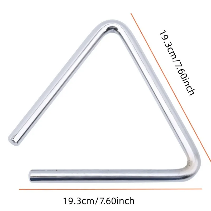 1Pc Triangle Orff Musical Instruments Band Percussion Educational Musical Triangolo for Children 4/6 inch