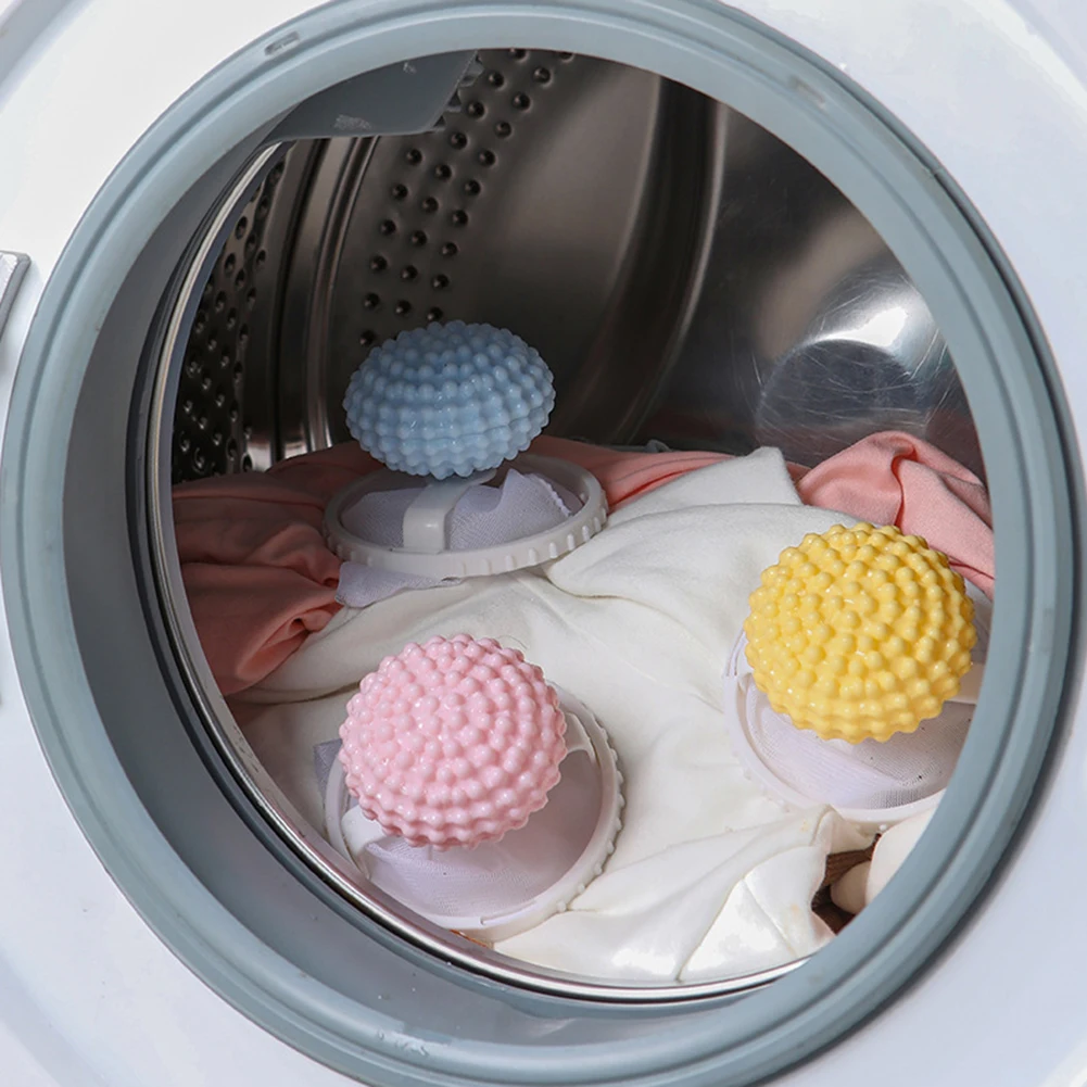 Description Picture 5 of item3pcs/set Washing Machine Hair Filter,Laundry Floating Lint Hair Catchers Ball,Reusable Mesh Dirty Collection Pouch Cleaning Tool