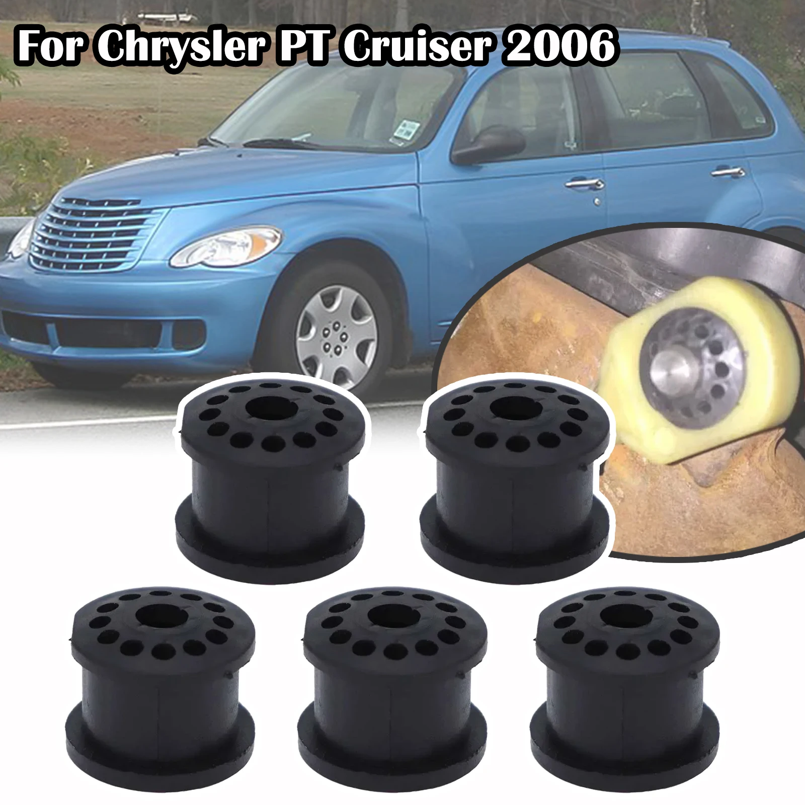 Car accessories gearbox control cable repair kit 5X For Chrysler PT Cruiser 2006 Gearbox Cable Linkage Rubber Bushing MT 5Speed Shift Lever Assembly Repair Kit Replacement Parts