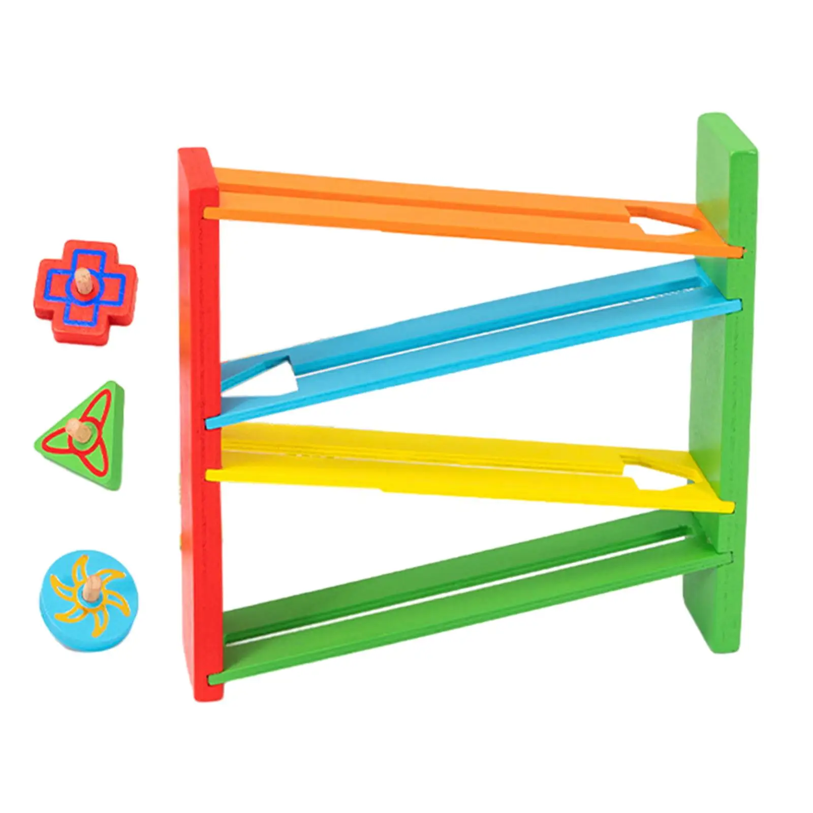 

Race Ramp Toy Learning Toys Interactive Educational Motor Skills Wooden Track for Boys Girls Kids Toddler Birthday Gifts