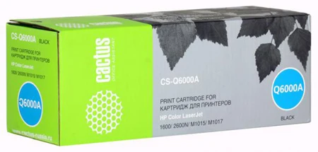 Картридж Cactus CS-Q6000A для принтеров HP Color LaserJet 1600/2600N/M1015/M1017 чёрный 2500 стр. | Компьютеры