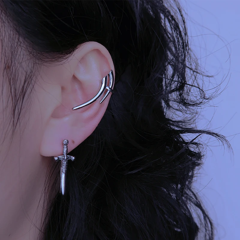 New Geometric Ear Clip Cyberpunk Style Men's And Women's Jewelry Party Gift