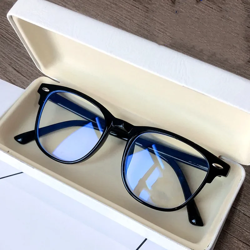 

2023 Men Women Finished Myopia Glasses Vintage Oval Frame Blue Light Blocking Eyeglasses Nearsighted Glasses Minus 0 To -6.0