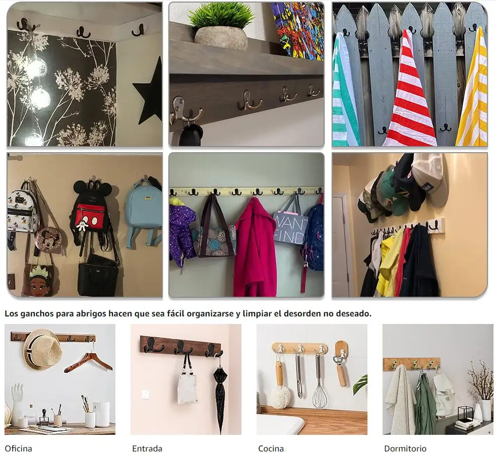 4pcs Retro Gold Wall Hook Clothes Coat Bag Hat Brass Hanging Hook Bathroom Towel Hanger Kitchen Door Back Metal With Screws