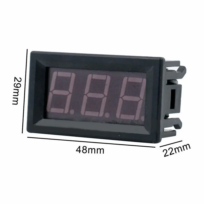 DC4.5V-30V Waterproof Digital Voltmeter Car Boat Motorcycle 0.56inch LED Display thumbnail 9