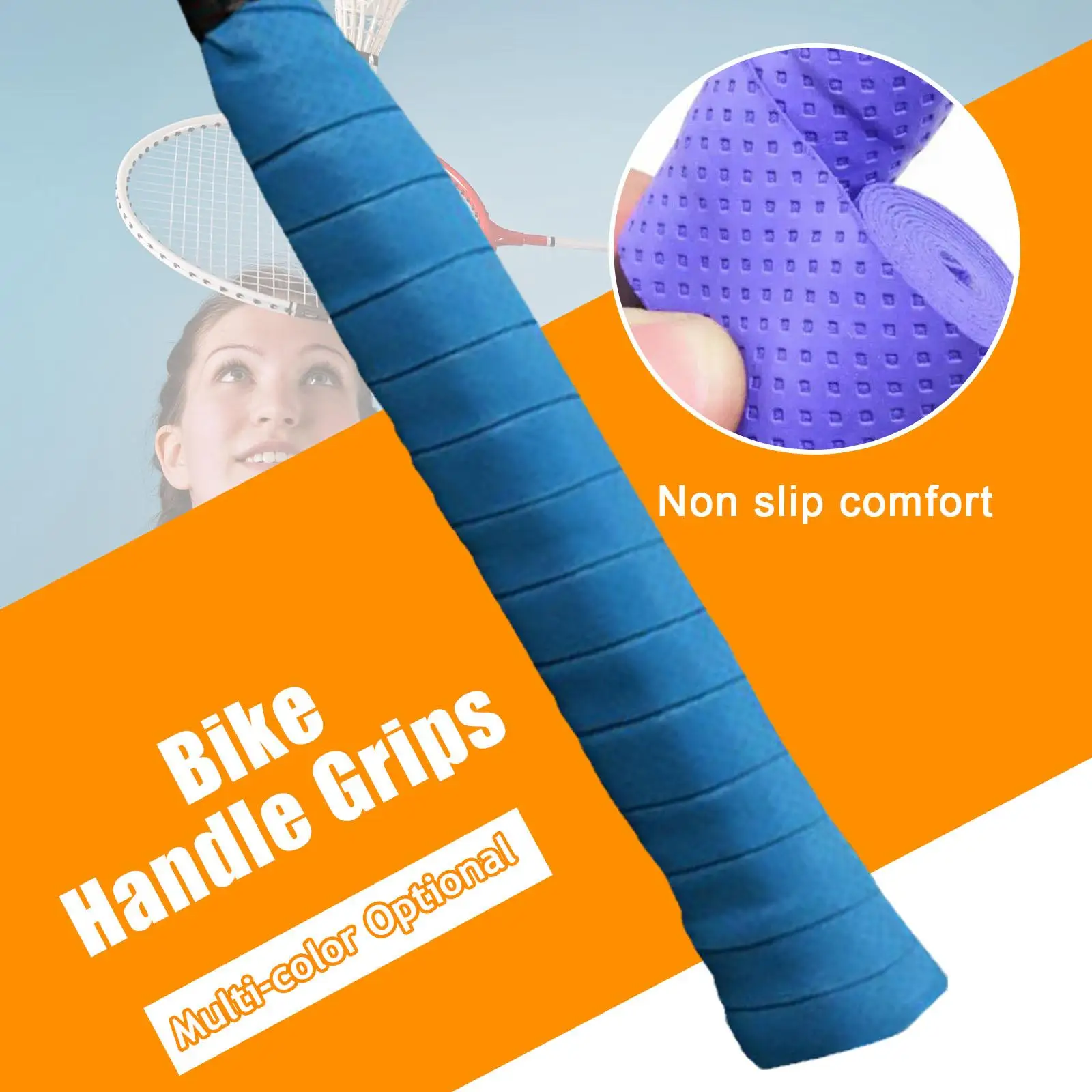 Tennis Grip Tape Anti Slip Sweatband Grips Shock Absorption Replacement Sweatband Badminton Accessory outdoor training tennis overgrip sticky overgrip racket grip tape racket overgrip tennis racket tape