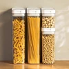 Pasta Storage Box Transparent Plastic Grain Seal Tank Spaghetti Storage Container Moisture-Proof Snack Jar Kitchen Food Tank 3