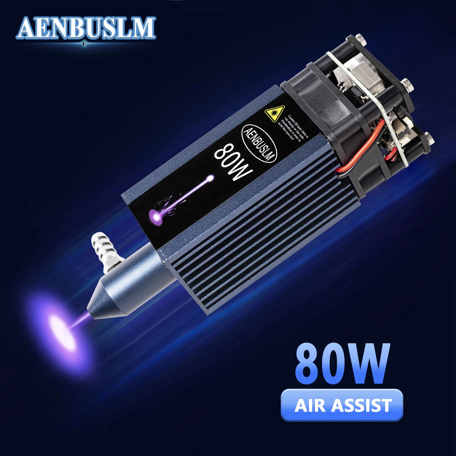 

AENBUSLM 40W 80W Laser Module 450nm Blue Light Nozzle CNC Laser Engraving Head with Air Assist Laser Cutting Woodworking Tools