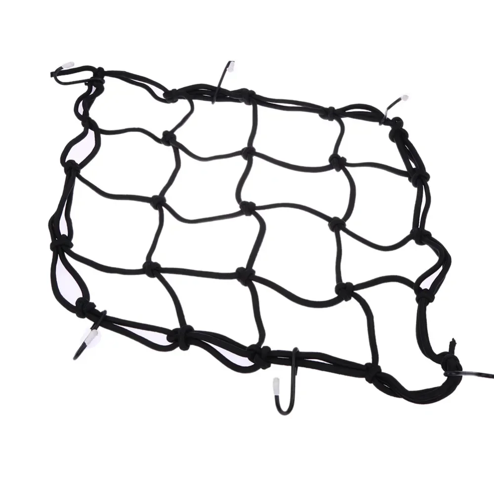 Motorcycle Luggage Net 6 Hooks Hold Down Fuel Tank Network Helmet Mesh Web Bungee for Motorcycle Cargo Net Motorcycle Bungee Net Motorcycle Luggage Net