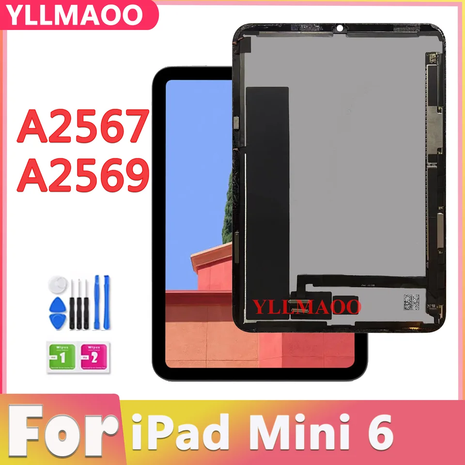 iPad Mini 6 交換用 液晶パネル LCDディスプレイ ガラスタッチ タッチスクリーンセンサー付きLCDディスプレイ,ガラスパネルの交換