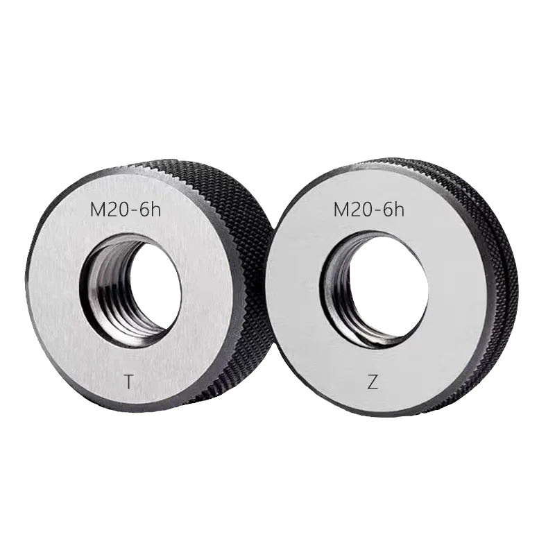 UT TAP 1SET(1*GO+1*NOGO) 6h M52-M59 표준 미터법 미세 나사산 링 게이지 측정 도구 M52 M53 M54 M55 M56 M57 M58 M59