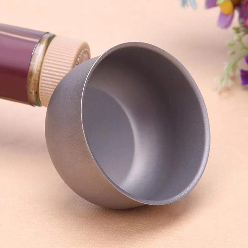 

Portable Camping Outdoor Tableware Ultralight Mini Titanium Cup Water Tea Cup Camping Hike Tableware Picnic Travel Accessory