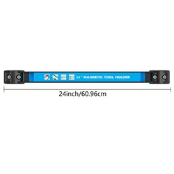Heavy - Duty Magnetic Tool Holder Rack for Workshop, Garage, and Home - Space - Saving Metal Organizer (Blue)