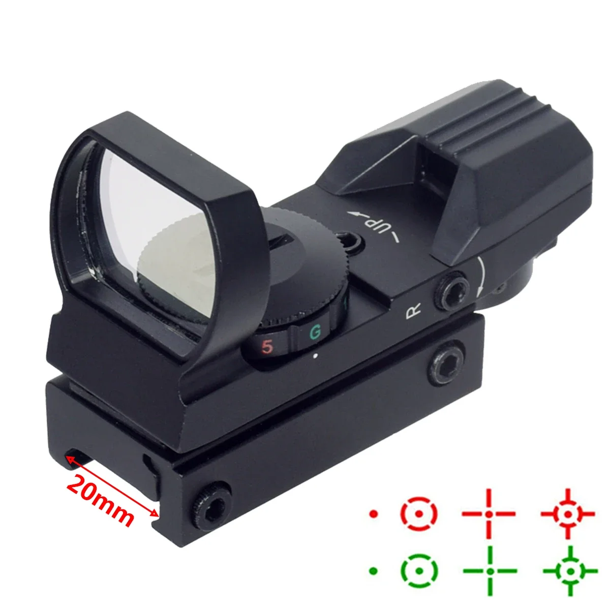 Hunting Optics Holographic Red Green Dot Sight Reflex Scope