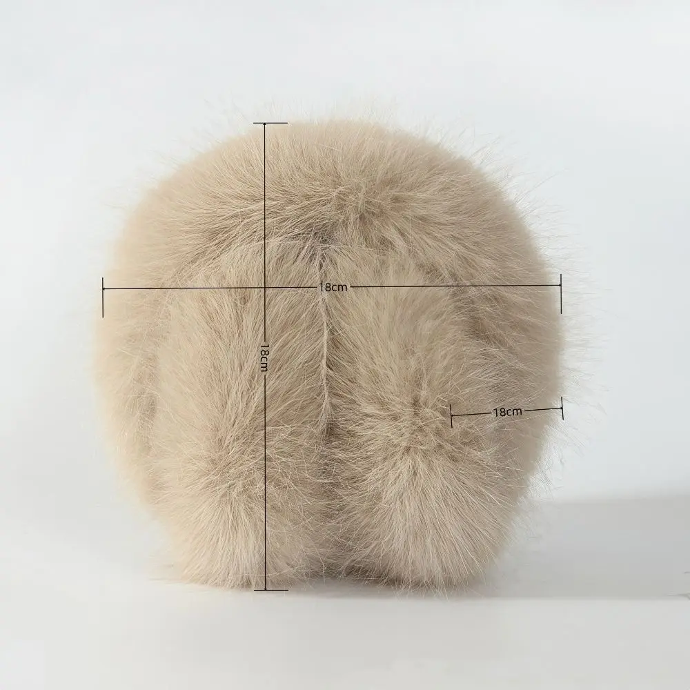 Fashion Winter Warm Soft Earmuffs Ear Warmer Folding Foldable Earflaps Cold Protection Faux Fur Ear-Muffs For Women Men Outdoor