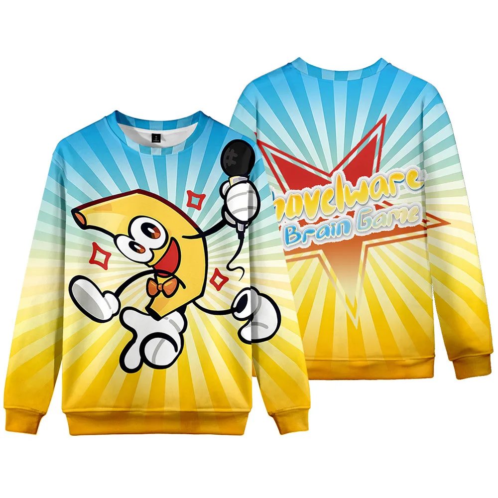 

3D New Shovelware Brain Game Pullover Round Neck Sweater Adult Children