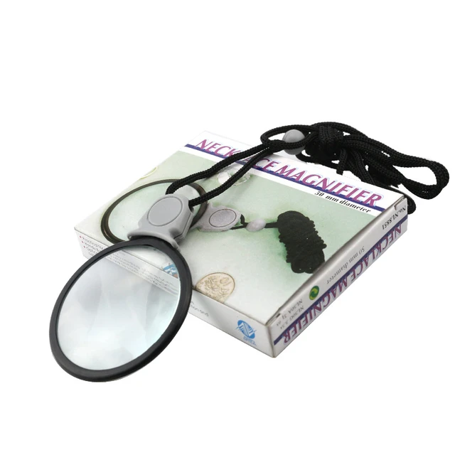 10X Folding Pocket Magnifier 2.56''Diameter Loupe with Keychain Portable  Magnifying Glass for Reading, Jewelry, Coins and Hobby - AliExpress