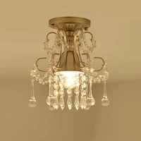 Lampe de luxe en cristal Transparent doré, hôtel, Villa, couloir, Vintage, vêtements, salle, appartement, décoration de la maison 3