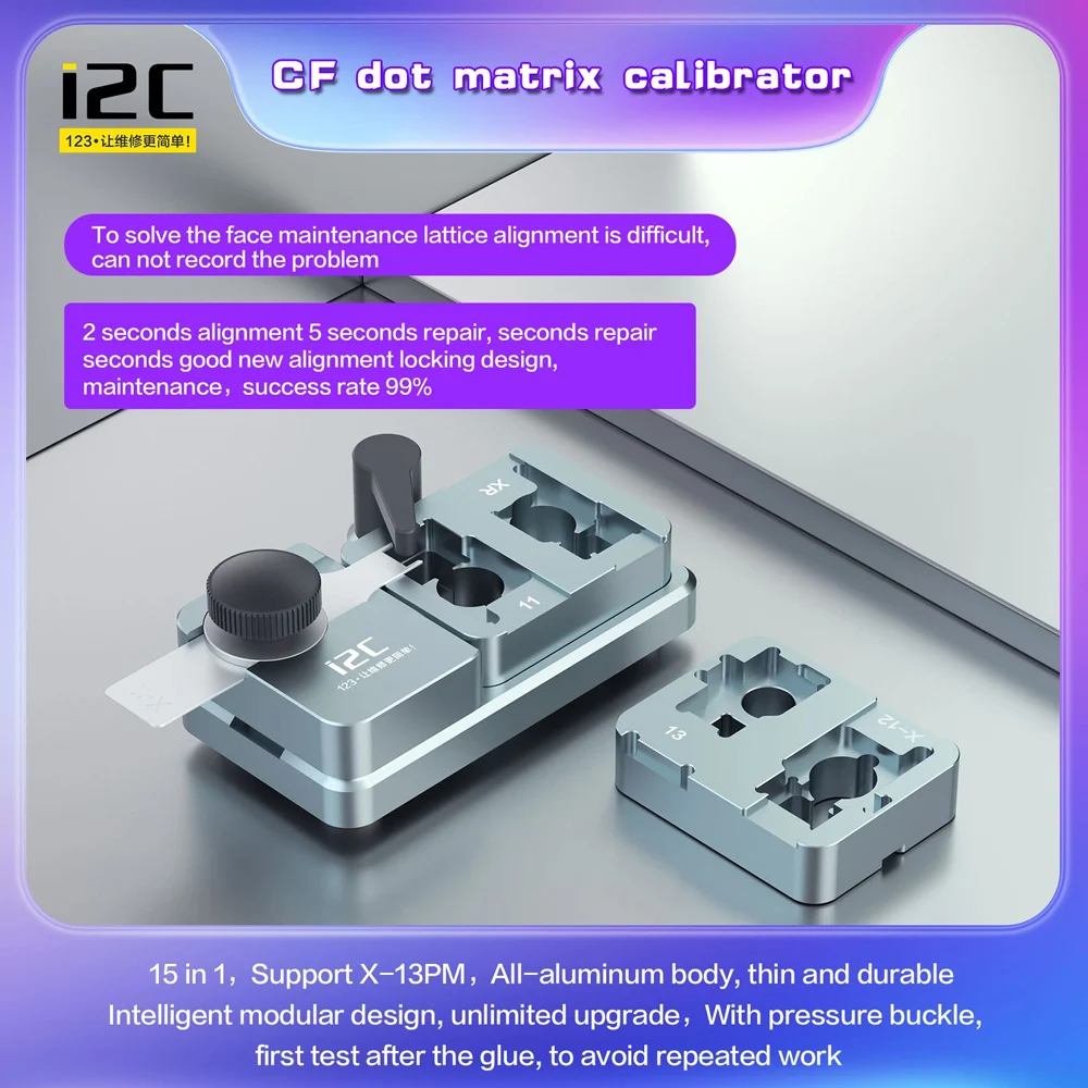 Calibratore A Matrice Di Punti I2C Cf Per Iphone X/11/12 Mini/13 Pro Max Proiettore A Reticolo Telecamera Frontale A Infrarossi Strumento Di Allineame