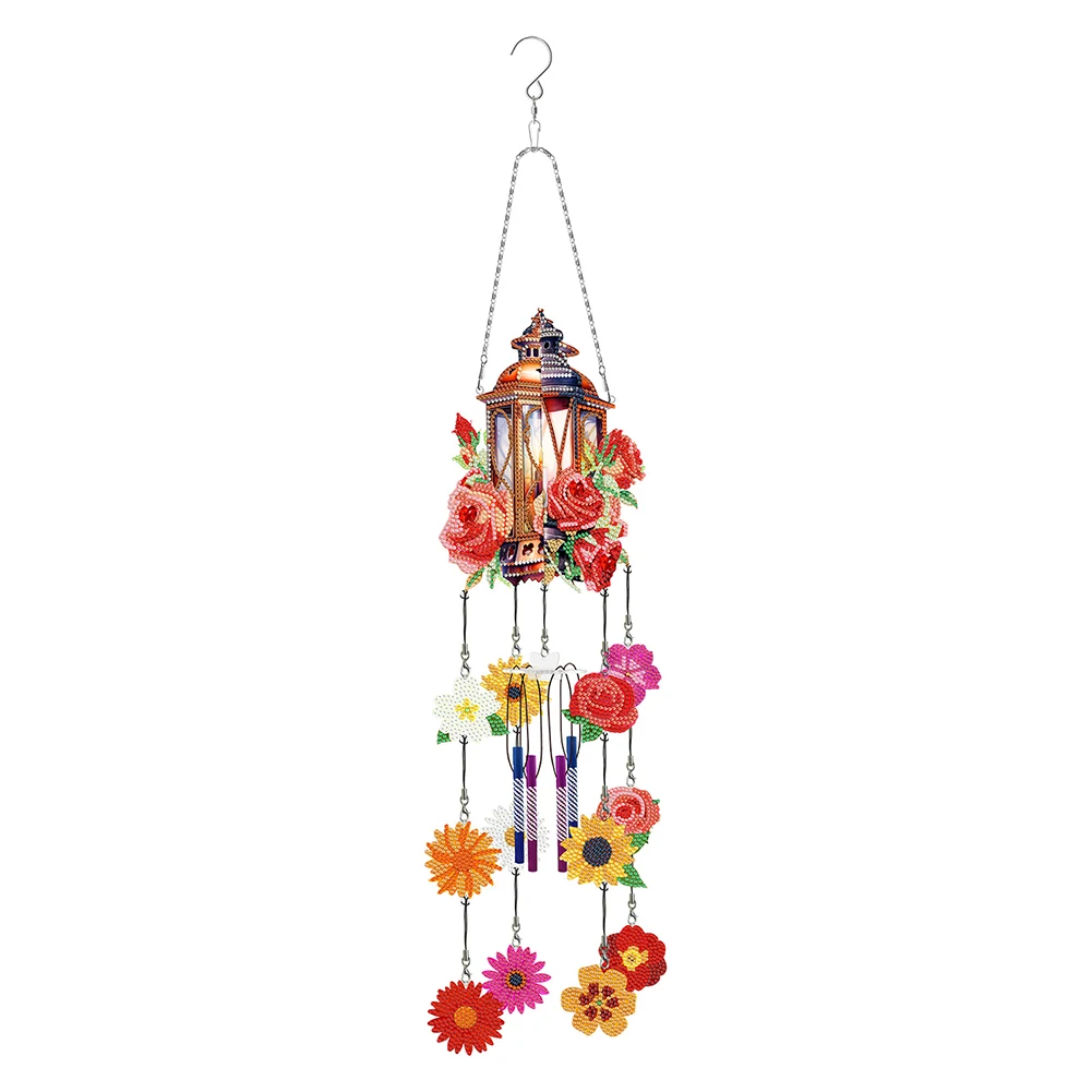 

Hanging Ornaments Wind Chime Kit Drawing Arts Hanging Picture Wind Chime Decoration Wreath Butterfly DIY Decorations Home Decor