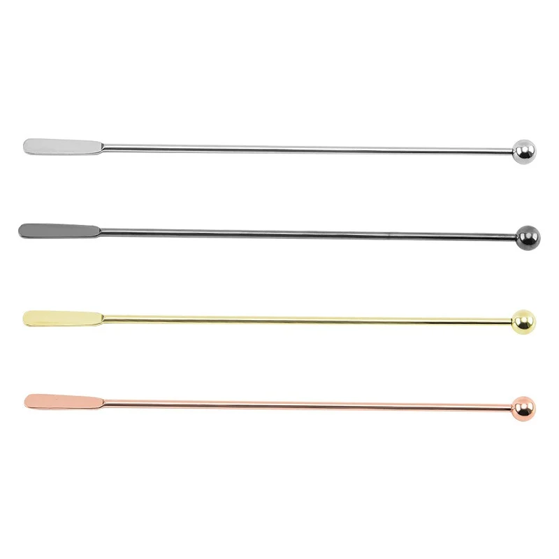 Stainless Steel Cocktail Drink Mixer Bar Stirring Mixing Sticks Puddler Muddler Ladle Stirrer Swizzle Sticks Bar Accessories