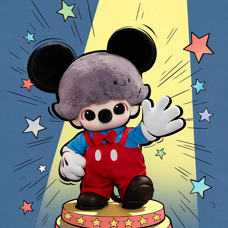POP MART DIMOO WORLD × DISNEYシリーズ ミッキー ビニールぬいぐるみ