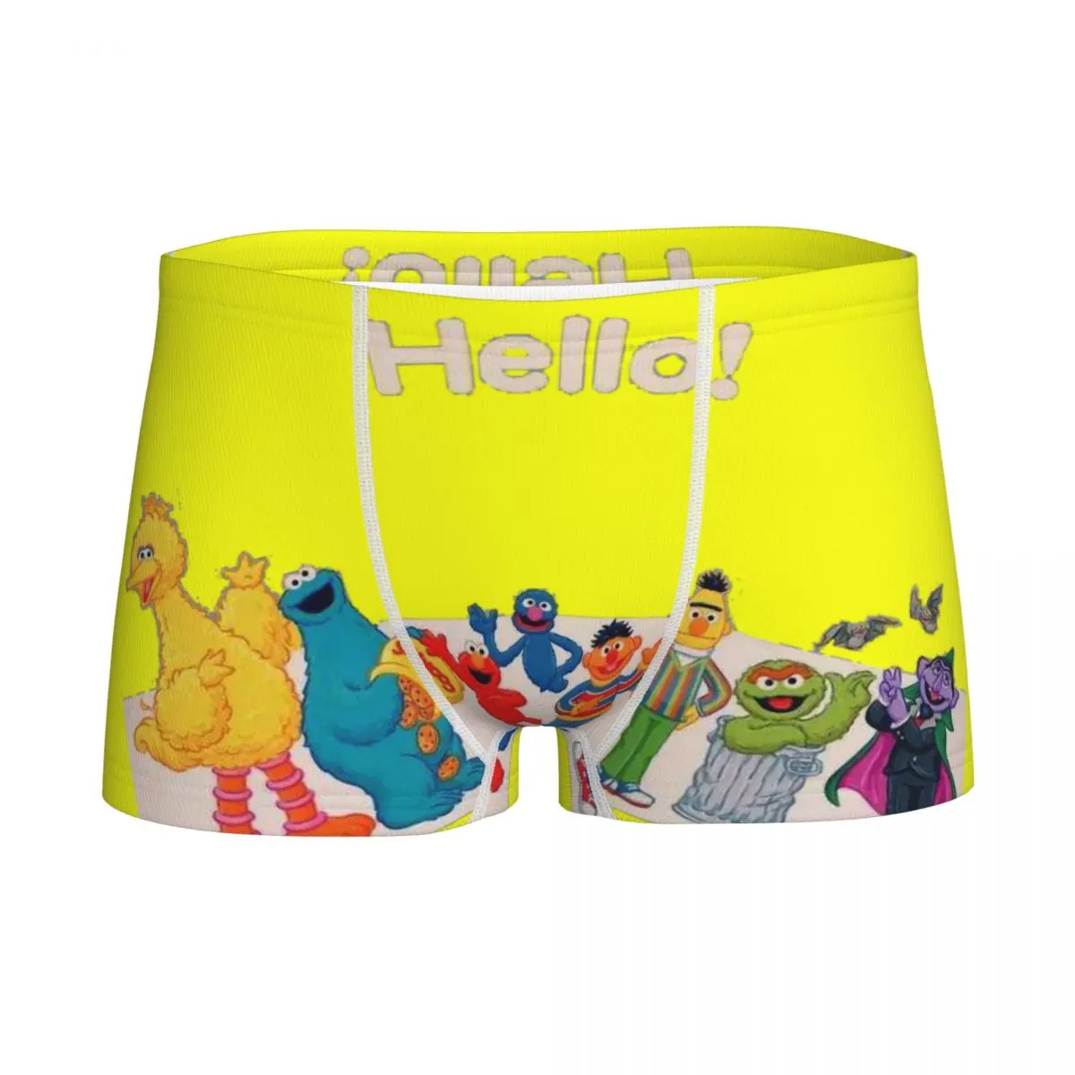 

SESAME Elmo Bert Boy's Boxer Briefs Highly Breathable Underpants Top Quality Print Shorts Gift Idea